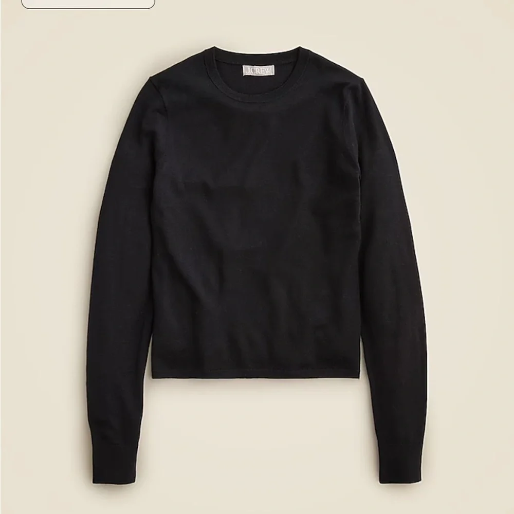 J crew Carolyn fitted crewneck sweater in merino wool